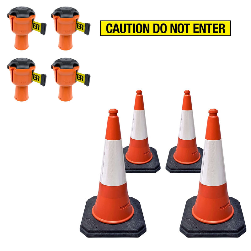 Skipper 36m cone top retractable barrier kit (KIT12)