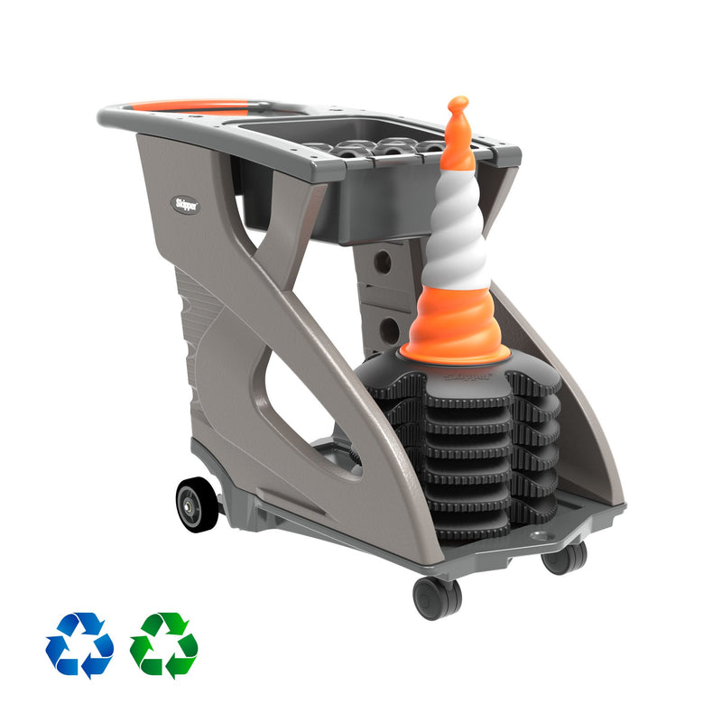 Barrier System | Skipper Traffic Cone Unicart – Includes 6 x Skipper cones, 6 x Skipper units & 1 x Accessory Pack