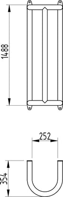 Heavy Duty Wall Mounted Column Pipe Protector, Galvanized Steel, Industrial Pipe Protection for Indoor/Outdoor Use, Bolted Mount, Fits Pipes up to 250mm