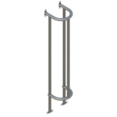 Floor and Wall Mounted Vertical Pipe Protector