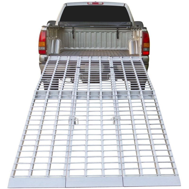 Extra-Wide Motorcycle Loading Ramp – Heavy-Duty, Foldable, Non-Slip, Single/Pair/Kit for Safe Trailer & Truck Loading