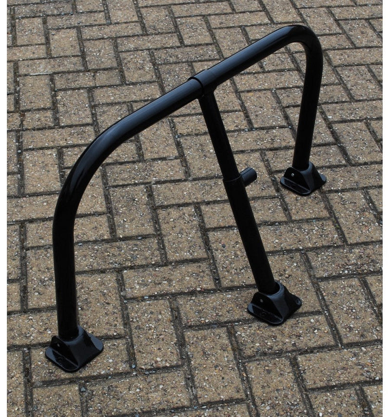 Black Fold Down Hoop Barriers & Integral Lock