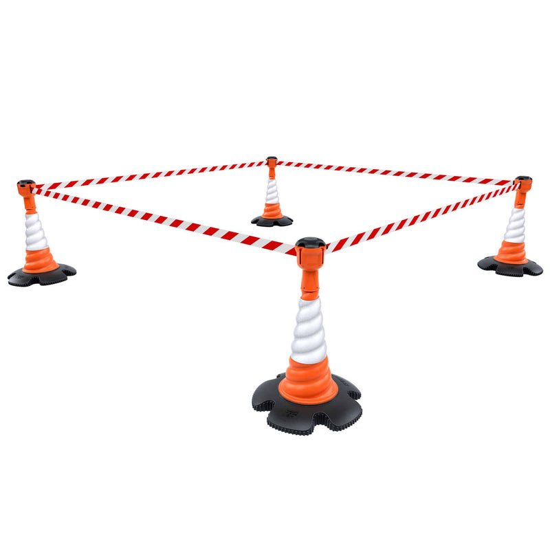 Barrier System | Skipper Traffic Cone Unicart – Includes 6 x Skipper cones, 6 x Skipper units & 1 x Accessory Pack