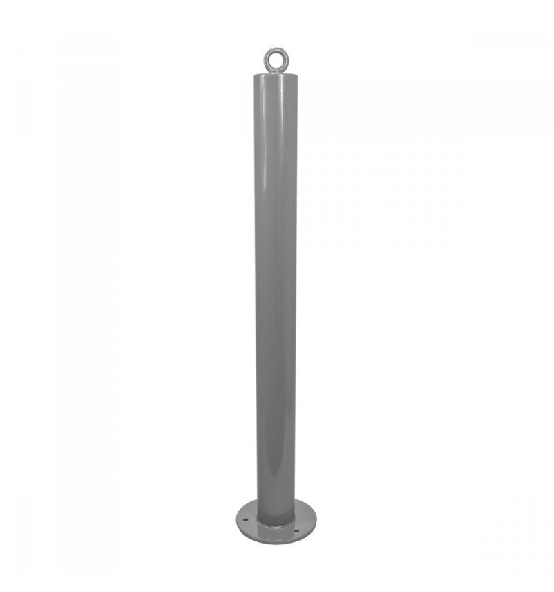 76mm Grey Bolt Down Fixed Security Bollard