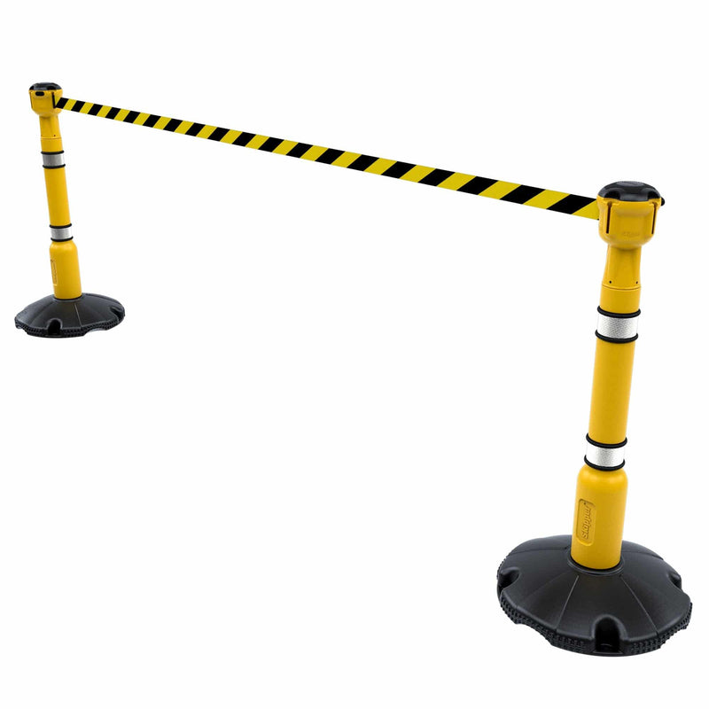 9m free standing retractable barrier kit (KIT10)