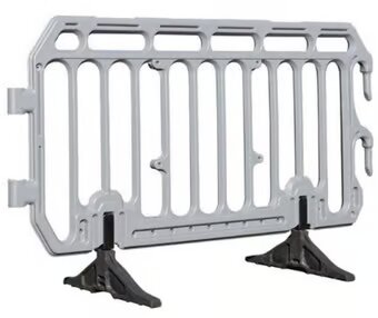 TRAFFIC-LINE Crowd Pedestrian Barrier HDPE - 2,220m x 1000mm - Grey