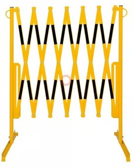 Extendable Flexi Light Trellis Barrier - Expands To 3,600mm - Yellow/Black