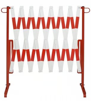 Extendable Trellis Flexi Barrier - Expands To 4,000mm - Red/White