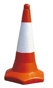 TC3 750mm D2 Sleeve Traffic Cone - Sand-Filled Base for Ultimate Stability