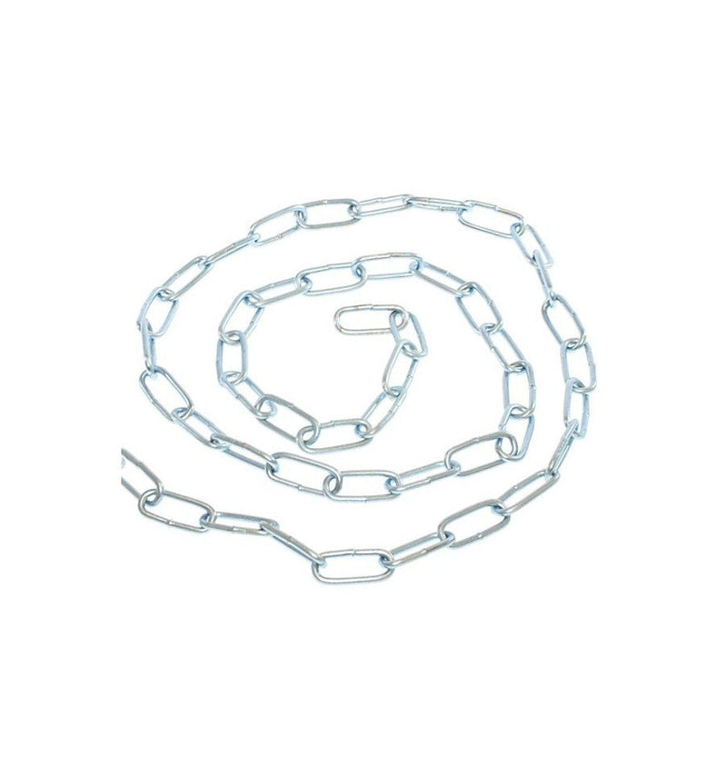 1 Meter Heavy-Duty Steel Chain, Zinc Plated, 4mm Diameter, Rust-Resistant for Towing, Securing Loads, Construction & Parking Applications