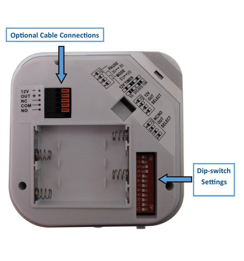 Slate Gray Driveway Alert System With 2 x PIR's & 2 x Receivers