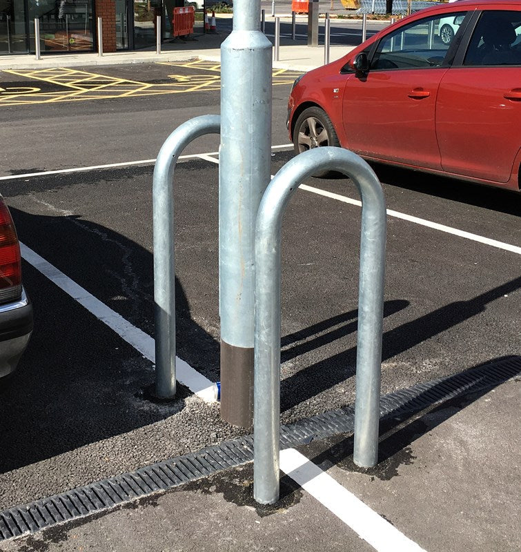 Dim Gray Lamp Post Protector