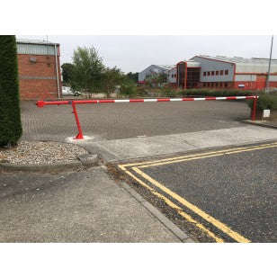 SecureGuard Manual Arm Barrier 3-8 Metres for Access Control, Parking, and Traffic Management – Adjustable, Easy Installation, Safety Compliant