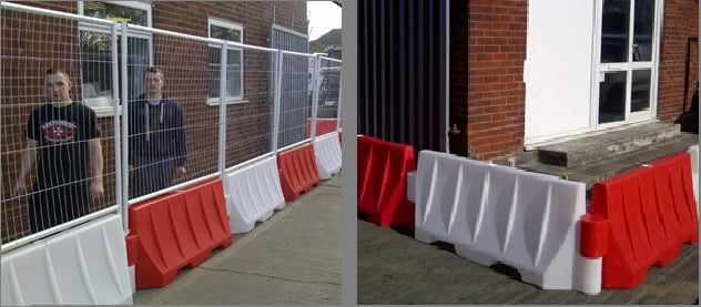 1600mm Water Filled Safety Barrier - Site Wall, UV Stabilized HDPE, Ideal for Traffic Control, Pedestrian Walkways, Secure Boundaries, 300kg Weight