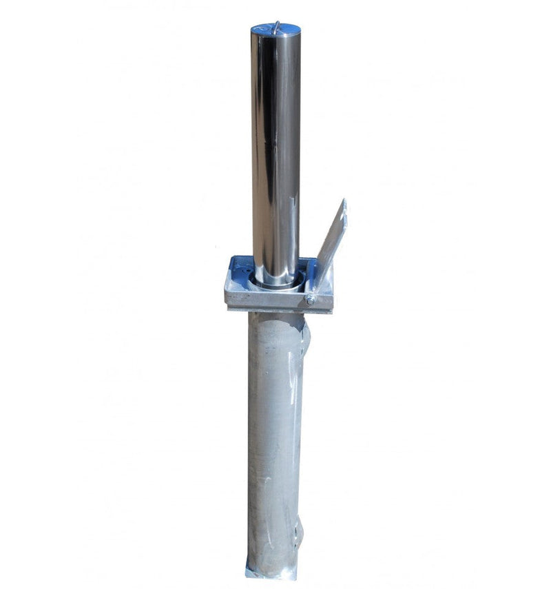 Stainless Steel Telescopic Security Post & Rubber Cap