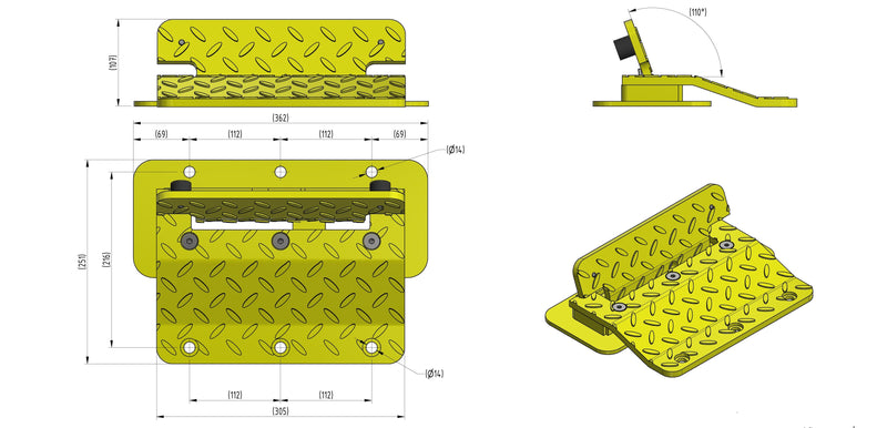 Concrete In One Way Flow Plate