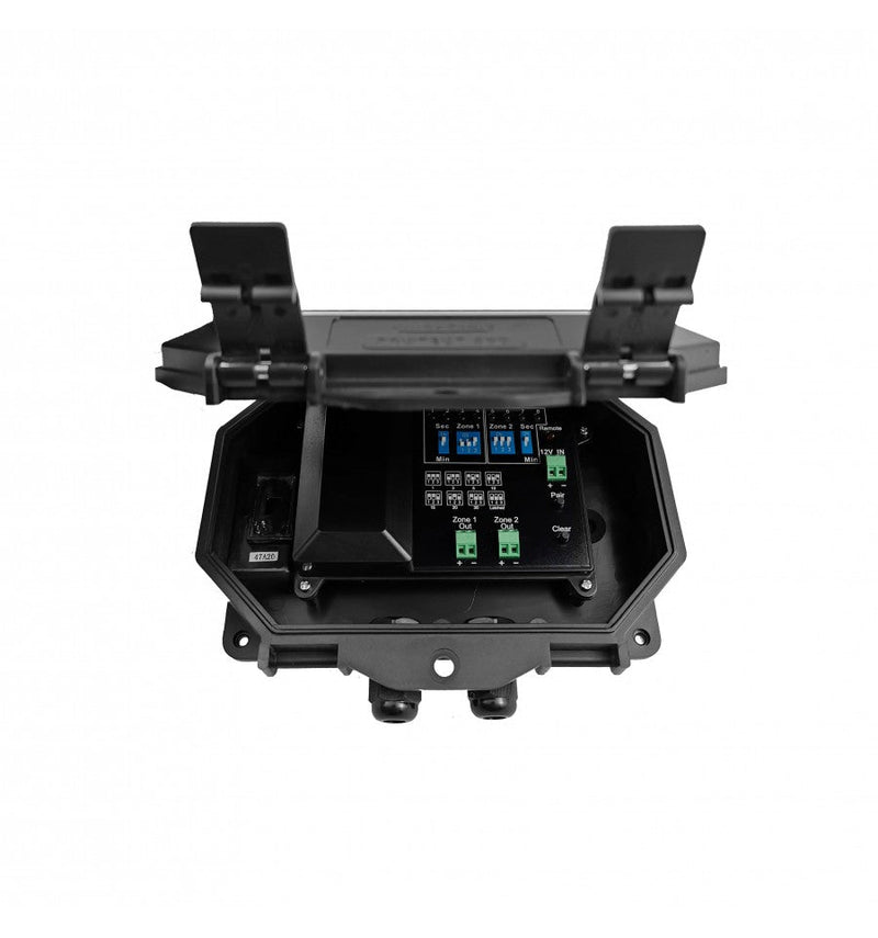 Wireless Commercial Bell Kit inc H/Duty Push Button & Loud Bell (adjustable duration) & Additional Chime Receiver